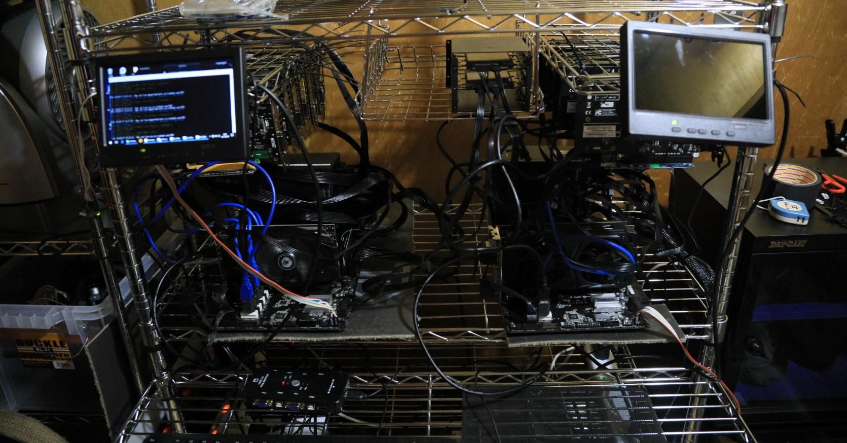 メタルラックで仮想通貨のマイニング用リグを組んでみた｜すしぱくの 