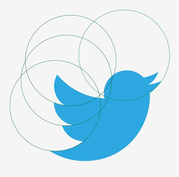 Twitter の新ロゴデザインが美しすぎて調べてみたら 黄金比で構成されてた すしぱくの楽しければいいのです