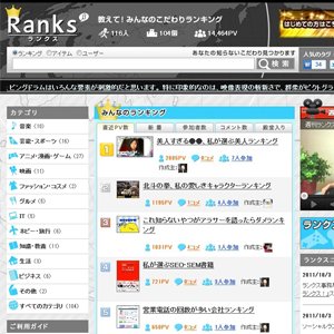 ランキングを共有するという新発想！Ranksを利用して自分だけのベストを作ってみた。